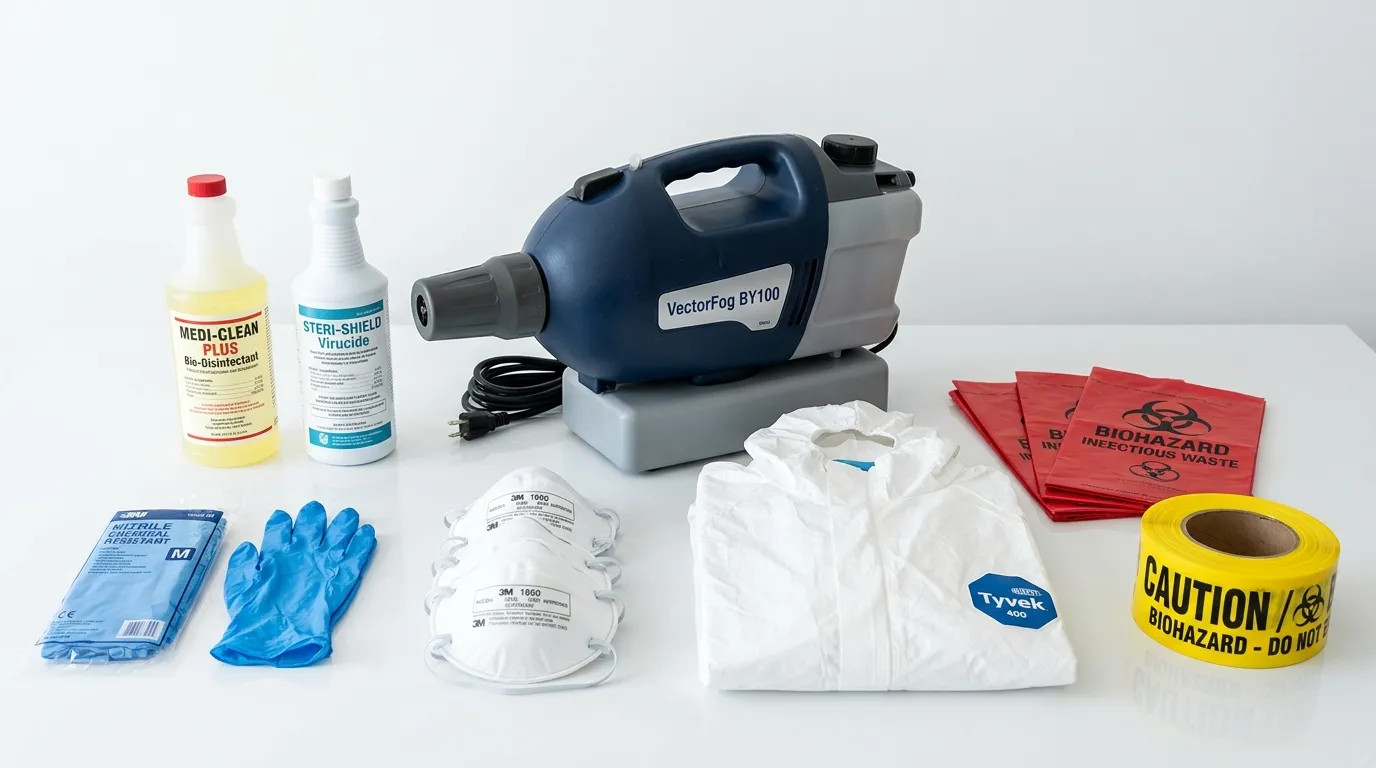 Professional biohazard remediation crew working in Catasauqua